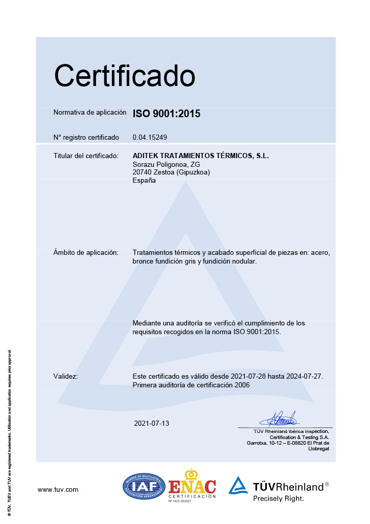 Certificado ISO 9001-1